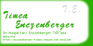 timea enczenberger business card